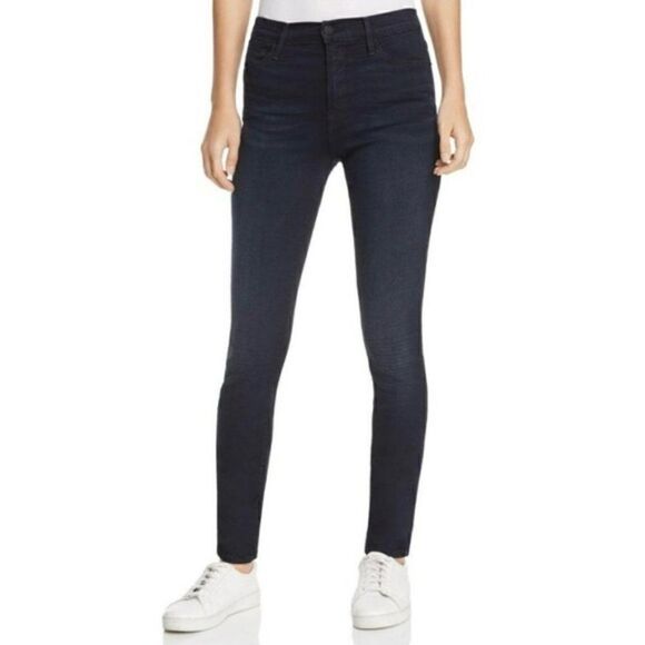 Frame Denim Le High Skinny Jeans In BYXBEE Stretch Dark Wash LHSK147 Women 26 - Picture 1 of 15